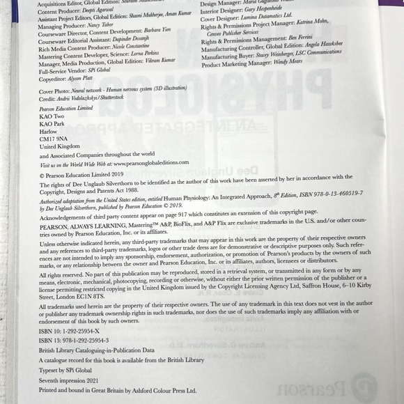 Human Physiology: An Integrated Approach, Global Edition - Picture 4 of 7